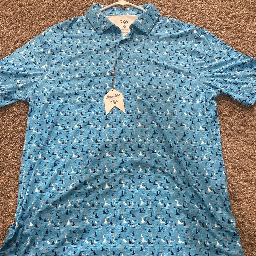 1764 men’s golf shirt
